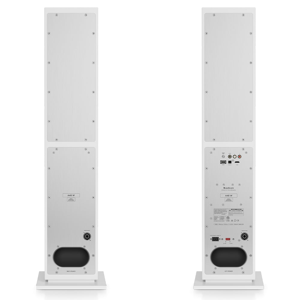 Audio Pro A48 W Beyaz Kule Tipi Multiroom Akıllı Ev Hoparlörü(Çift)