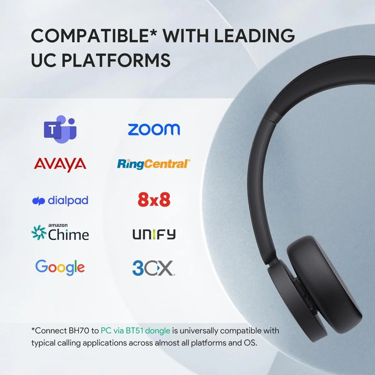 Yealink BH70 Dual UC USB - A - Ofis Kulaklığı