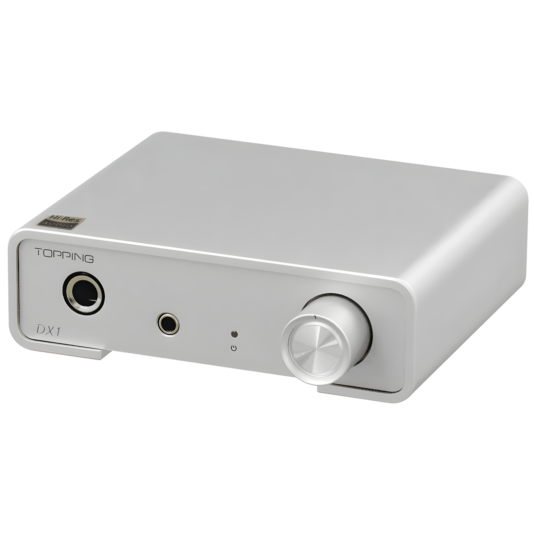 DX1 AK4493S Desktop DAC & Headphone Amplifier | Silver