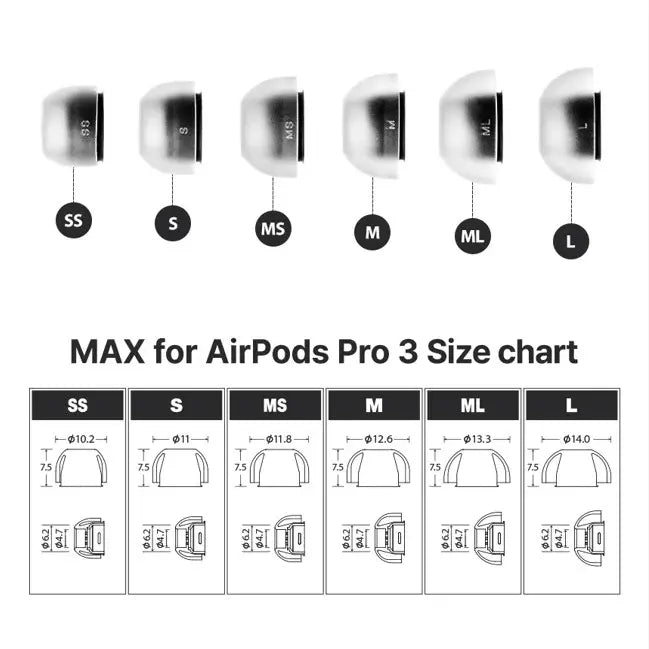MAX for AirPods Pro 3 (SS) 1 Çift