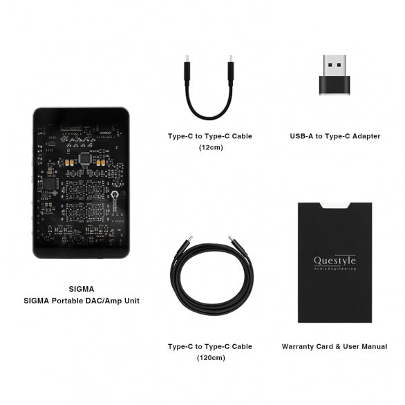 Questyle Sigma Taşınabilir Bluetooth & USB DAC & Kulaklık Amplifikatörü