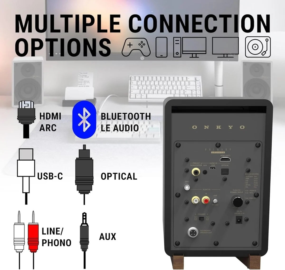 Onkyo GX30 Masaüstü Aktif Hoparlör - Hoparlör