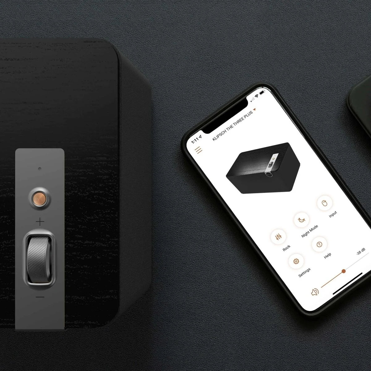 Klipsch The Three Plus - Bluetooth Aktif Hoparlör Tek - (Kutu Hasarlı) - Bluetooth Hoparlör