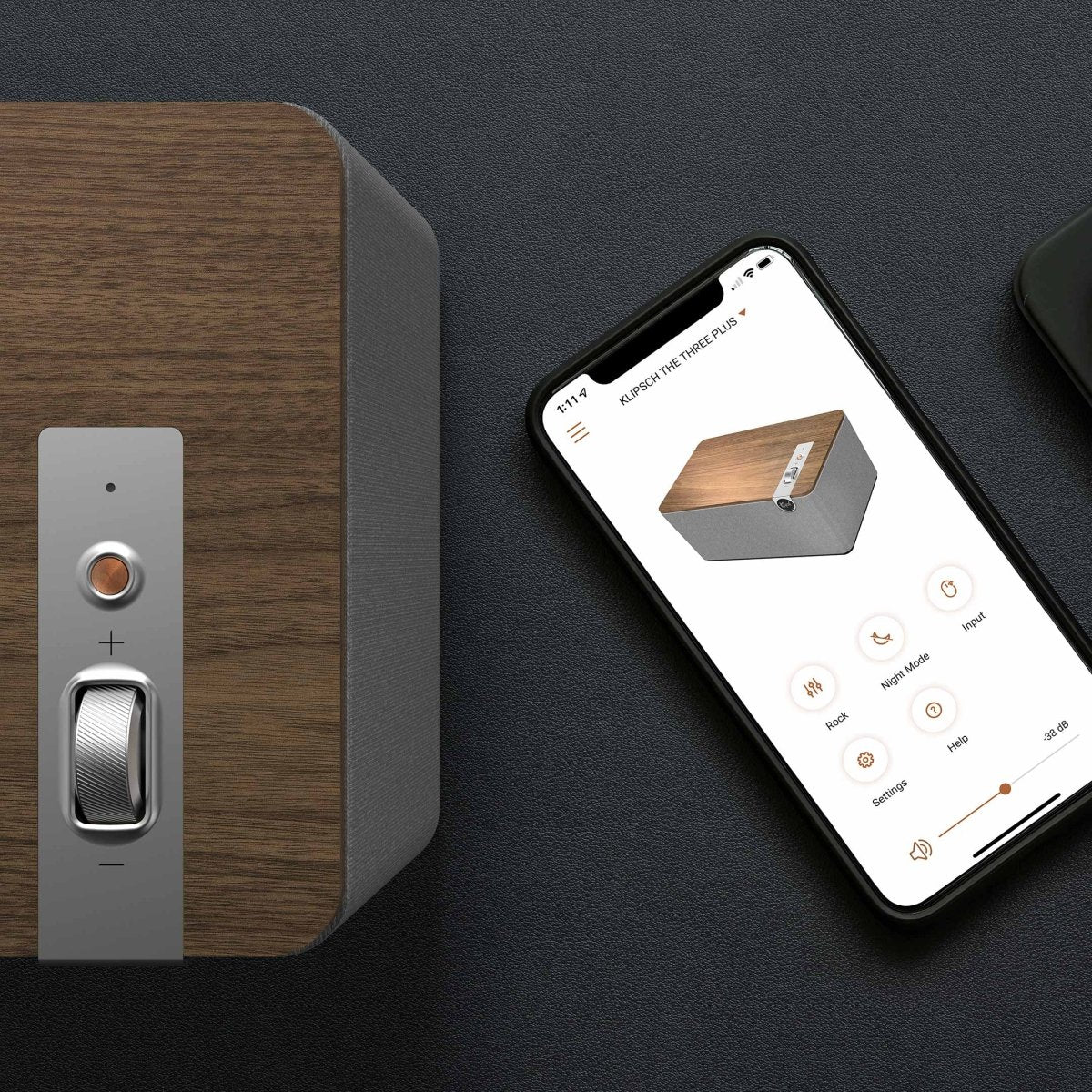 Klipsch The Three Plus - Bluetooth Aktif Hoparlör Tek - (Kutu Hasarlı) - Bluetooth Hoparlör