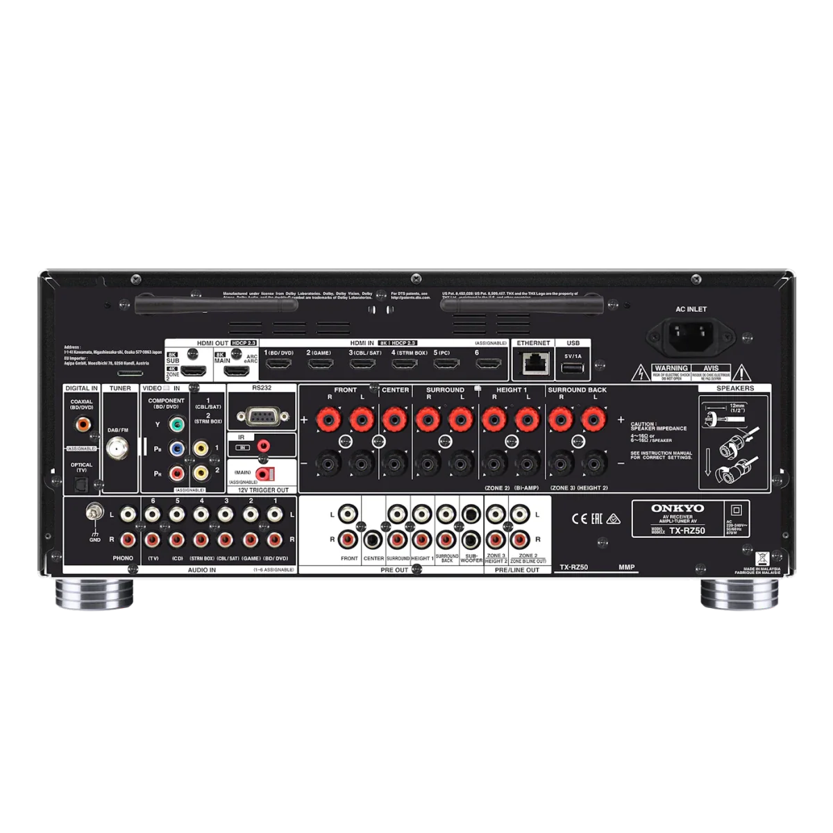 Onkyo TX - RZ50 M2 9.2 AV Receiver - Ev Sinema Sistemi
