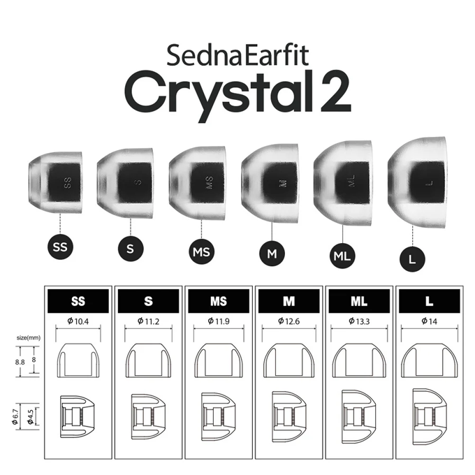 Crystal Standard 2 (SS/S/MS) 3 Çift