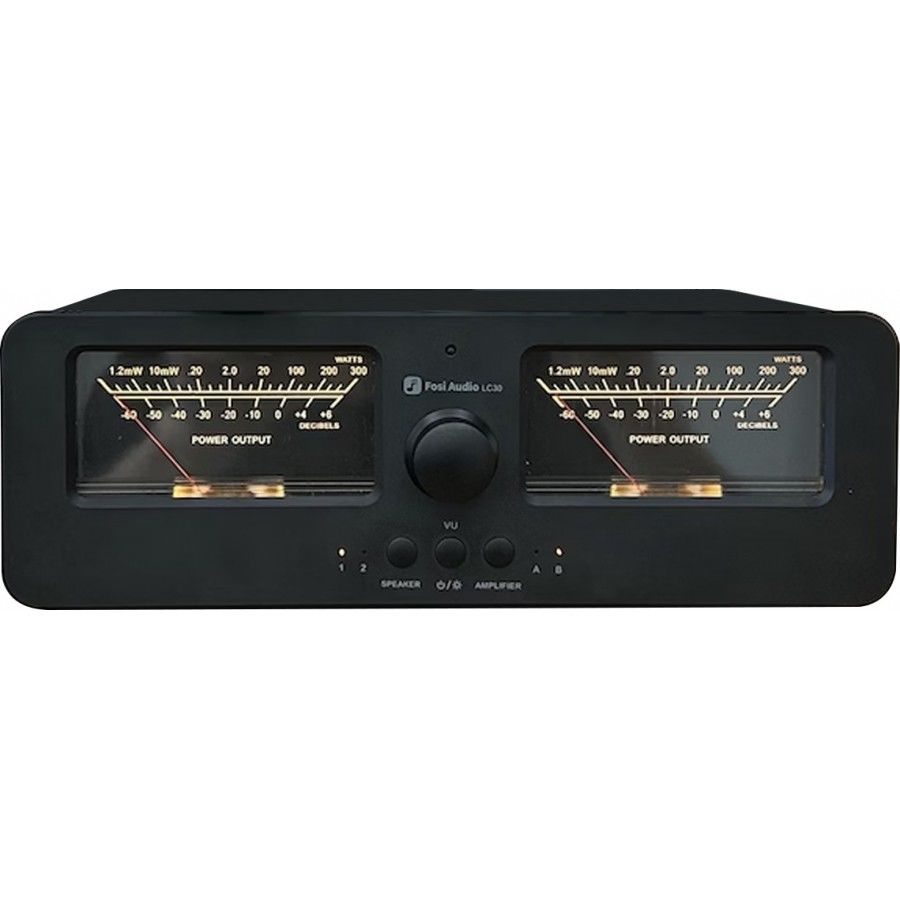 LC30 Audio Selector Switch for Amplifiers / Speakers Black Vu-meter | Black