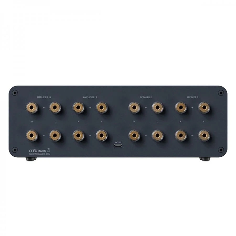 LC30 Audio Selector Switch for Amplifiers / Speakers Black Vu-meter | Black